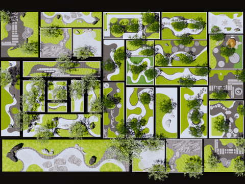 Kumansui sketch green island micro-topography