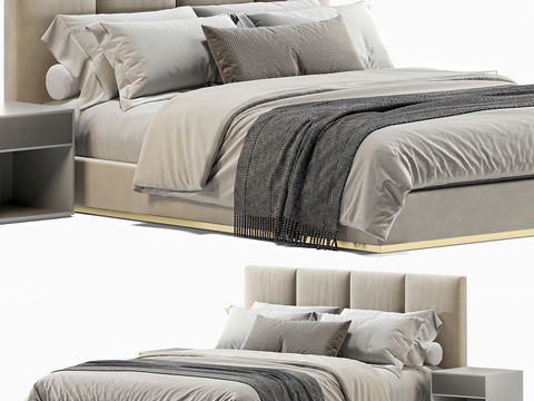 Fendi Modern Fabric Double Bed