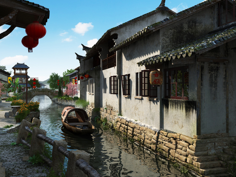 Chinese Architecture Ancient Town Water Town