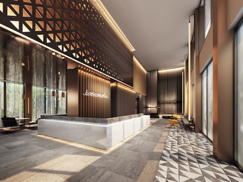 Modern Hotel Lobby