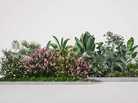 modern flower bed green plant flowers and plants