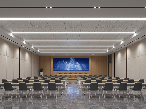 Large conference room report hall