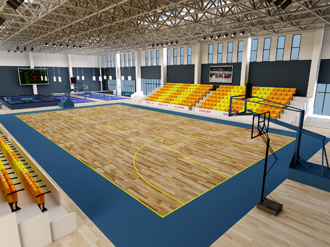 Modern Basketball Hall Badminton Hall