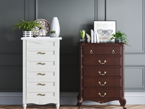 European-style Side Cabinet Bucket Decoration