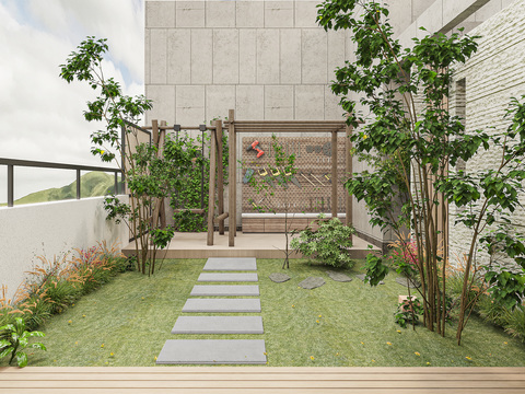 Modern Terrace Garden