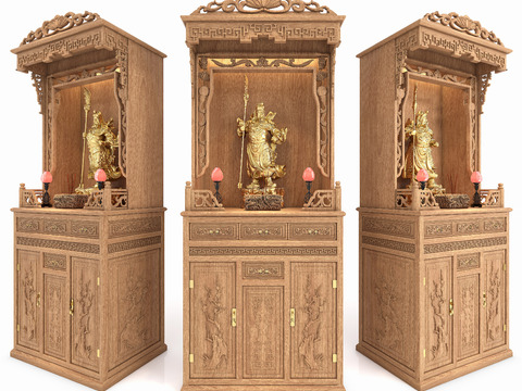 Chinese Shrine Shrine Cabinet