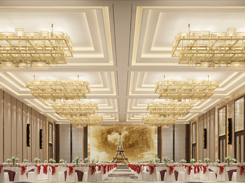 New Chinese Hotel Ballroom