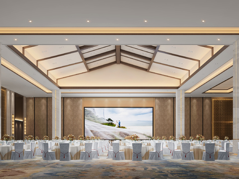 New Chinese Hotel Ballroom