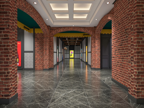 Modern cinema Corridor free