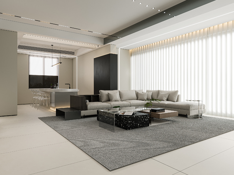 Dao Heng renderings design, modern Living&Dining Room free of charge