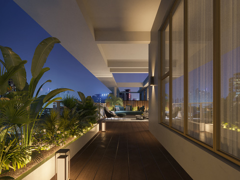 Roof garden Balcony Terrace