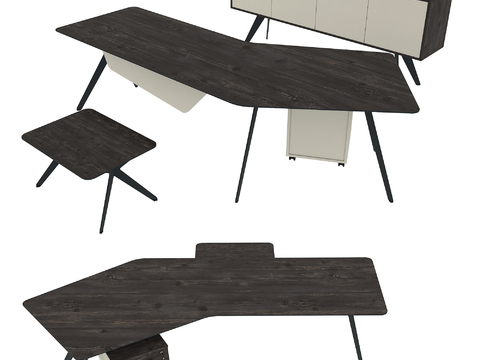 Modern solid wood desk class table model