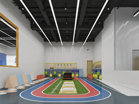 Industrial Wind Gymnasium Children's Training Hall