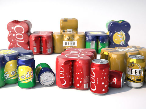 Modern Canned Coke Soda Beer Drink