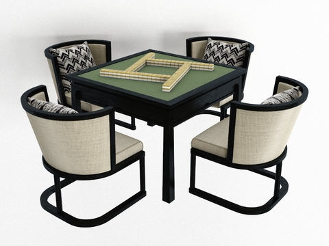 New Chinese Mahjong Table and Chair Free