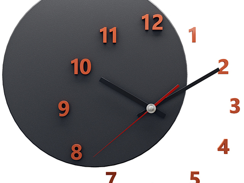 Modern Minimalist Art Wall Clock Free