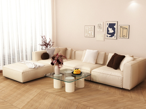 Cream Style sofa corner sofa free