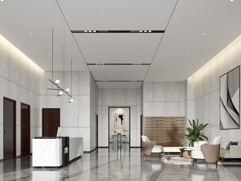 modern office building hall