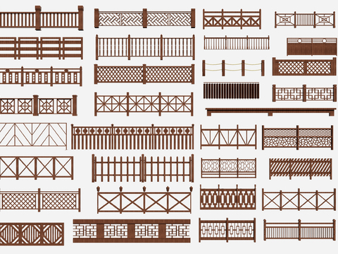 Chinese solid wood railing