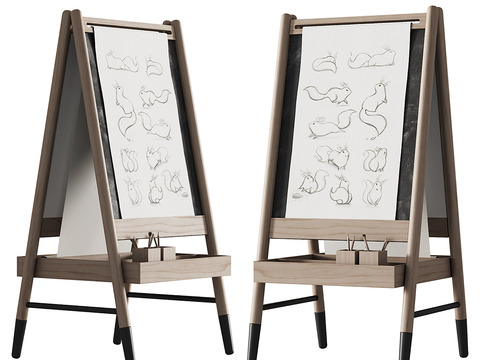 Sketch board easel