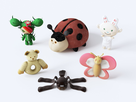 Modern children cartoon animal doll