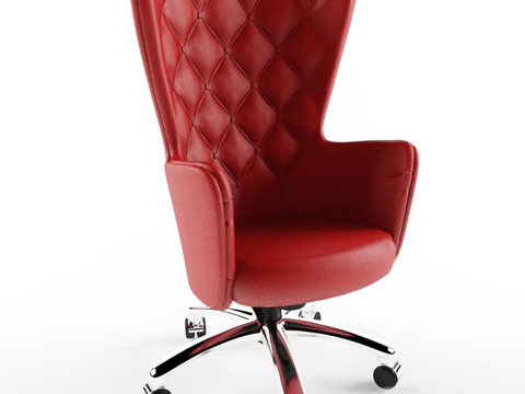 Modern Affordable Luxury Style Stainless Steel Leather Office Chair Free