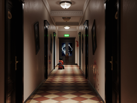 Role-play Gameing Horror Corridor