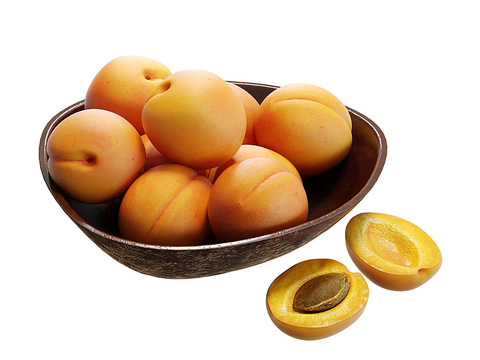 Modern peach fruit plate