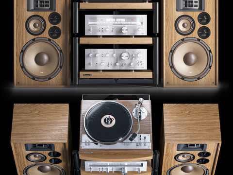 Modern solid wood audio