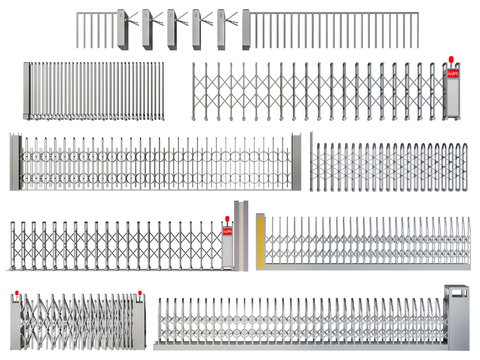 Modern electric retractable door