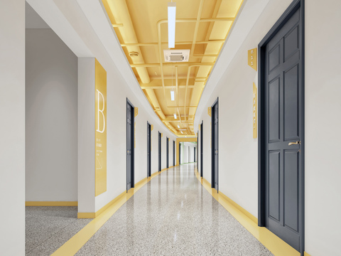 Modern School Corridor