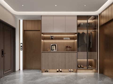 Home elevator lobby