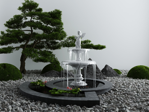 New Chinese Fountain Waterscape