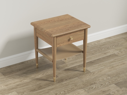 Solid wood bedside table free