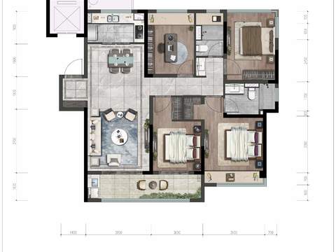 modern floor plan psd