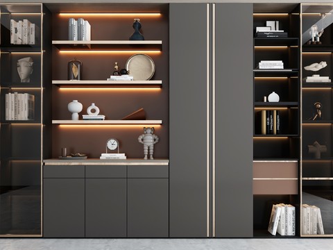 Modern Bookcase Decorative Cabinet