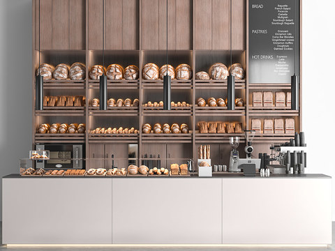 Modern Bakery Counter Display Cabinet