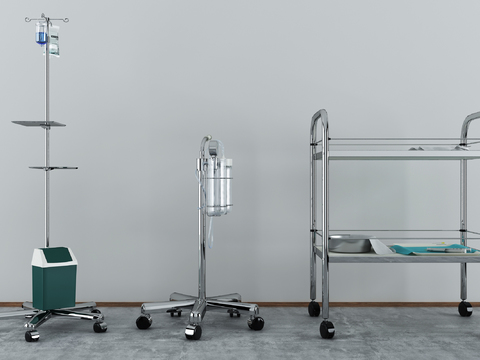 Medical trolley water lifting frame