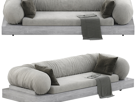 Natuzzi modern fabric multi-person sofa