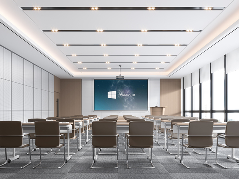 Modern conference room report hall