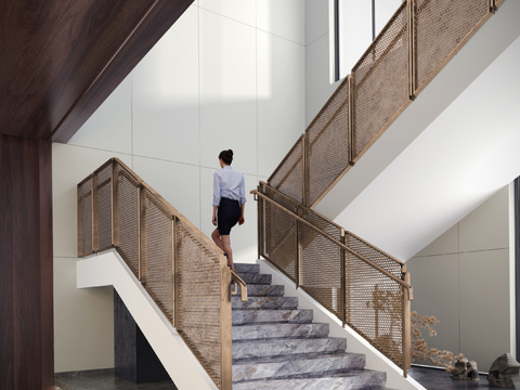 Modern iron staircase