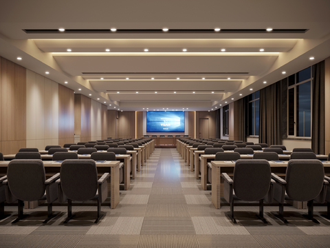 Multi-functional conference room report hall