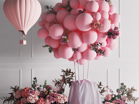 Modern wedding balloon flowers beautiful Chen