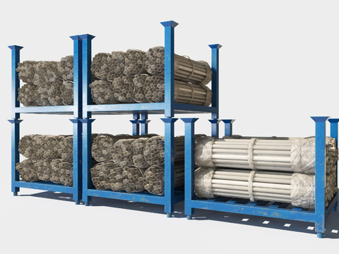 Modern warehouse steel pipe rack