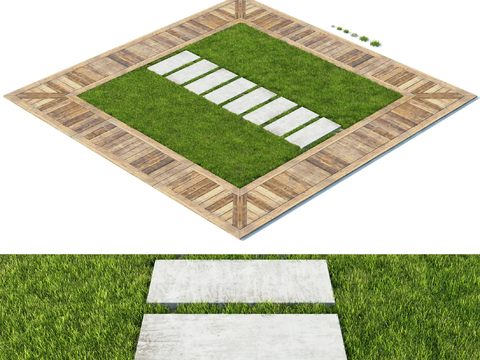 Modern Lawn Outdoor Wood Flooring