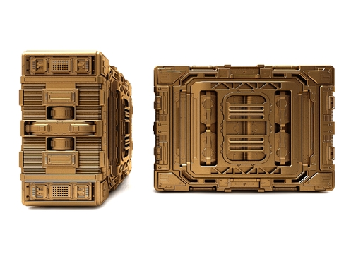 Modern mechanical metal military cipher box