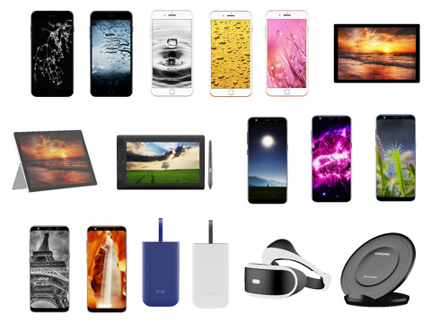 Modern Mobile Phone Tablet Electronics