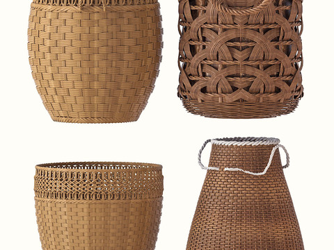 Nordic Rattan Storage Bamboo Basket