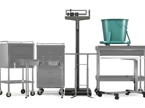 Modern medical instrument cart tray