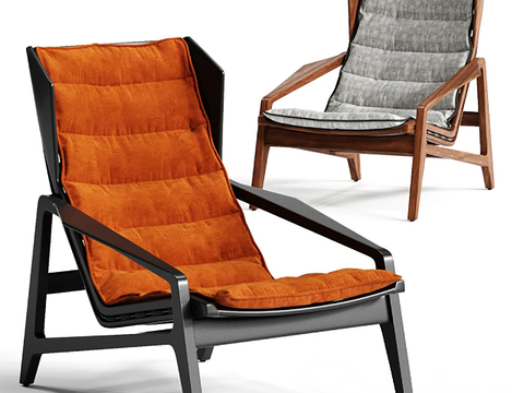 Molteni & C Modern Solid Wood Lounge Chair